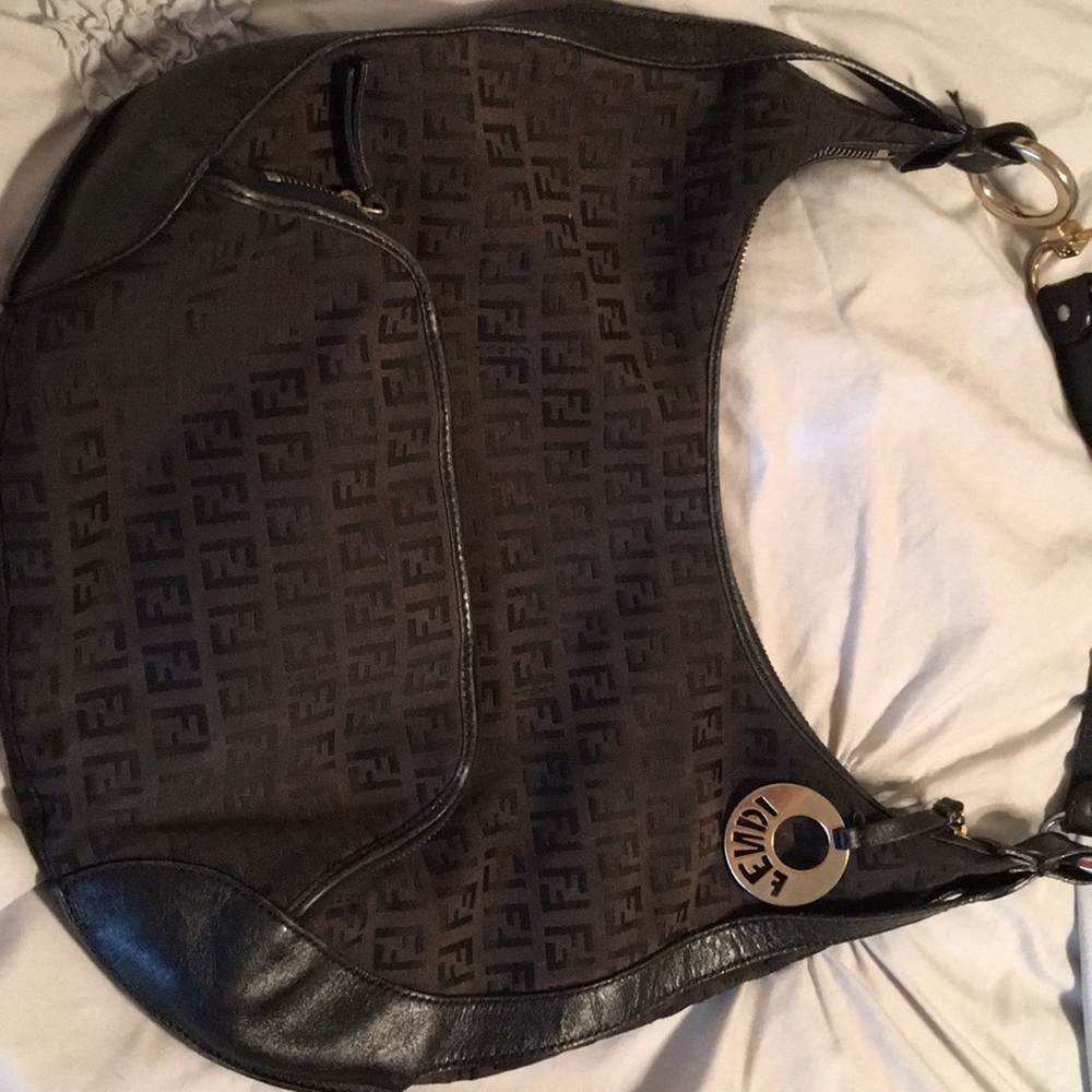 FENDI Shoulder bag Black & Brown